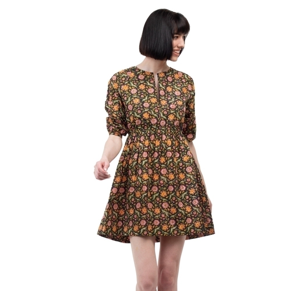 Beau & Ro |  Franklin Mini Dress Pink & Orange Floral